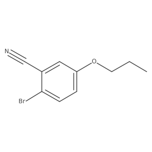 2-Bromo-5-propoxy-benzonitrile结构式