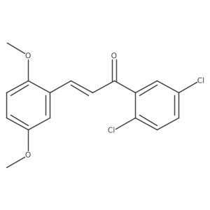 (2E)-1-(2,5-Dichlorophenyl)-3-(2,5-dimethoxyphenyl)prop-2-en-1-one结构式