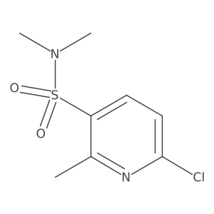 6-Chloro-N,N,2-trimethylpyridine-3-sulfonamide结构式