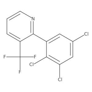 2-(2,3,5-Trichlorophenyl)-3-(trifluoromethyl)pyridine Structure