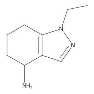 1-ethyl-4,5,6,7-tetrahydro-1H-indazol-4-amine结构式