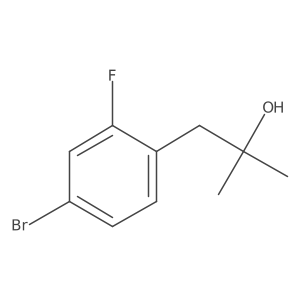 1-(4-Bromo-2-fluorophenyl)-2-methylpropan-2-ol结构式