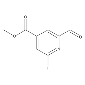 Methyl 2-formyl-6-iodoisonicotinate结构式