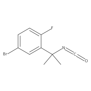 4-Bromo-1-fluoro-2-(2-isocyanatopropan-2-yl)benzene Structure