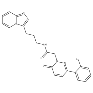 2-[3-(2-chlorophenyl)-6-oxopyridazin-1(6H)-yl]-N-[3-([1,2,4]triazolo[4,3-a]pyridin-3-yl)propyl]acetamide Structure