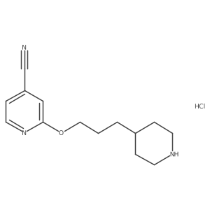 2-(3-(Piperidin-4-yl)propoxy)isonicotinonitrile hydrochloride Structure