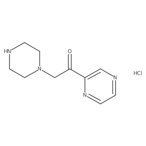2-(Piperazin-1-yl)-1-(pyrazin-2-yl)ethanone hydrochloride结构式