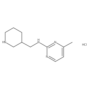 4-methyl-N-(piperidin-3-ylmethyl)pyrimidin-2-amine hydrochloride结构式