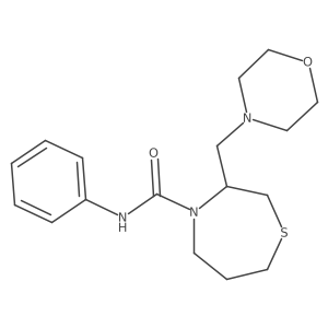 3-[(morpholin-4-yl)methyl]-N-phenyl-1,4-thiazepane-4-carboxamide结构式