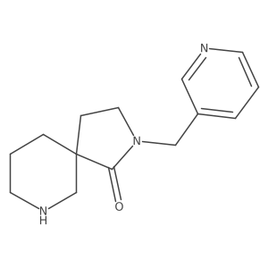 2-(Pyridin-3-ylmethyl)-2,7-diazaspiro[4.5]decan-1-one Structure