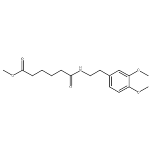 6-[[2-(3,4-Dimethoxyphenyl)ethyl]amino]-6-oxo-hexanoic Acid Methyl Ester结构式