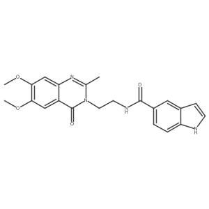 N-[2-(6,7-dimethoxy-2-methyl-4-oxoquinazolin-3(4H)-yl)ethyl]-1H-indole-5-carboxamide Structure