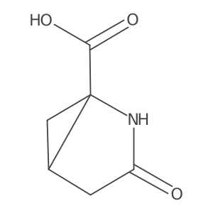 (1S,5S)-3-Oxo-2-azabicyclo[3.1.0]hexane-1-carboxylic acid结构式