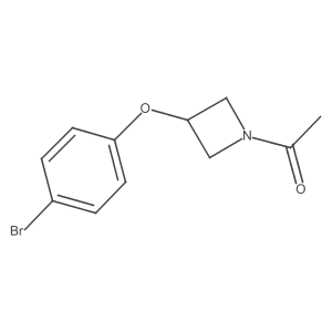 1-(3-(4-Bromophenoxy)azetidin-1-yl)ethanone Structure