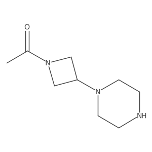 1-(3-(Piperazin-1-yl)azetidin-1-yl)ethanone Structure