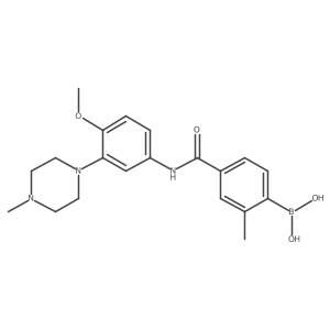 Boronic acid, [4-[[[4-methoxy-3-(4-methyl-1-piperazinyl)phenyl]amino]carbonyl]-2-methylphenyl]-结构式