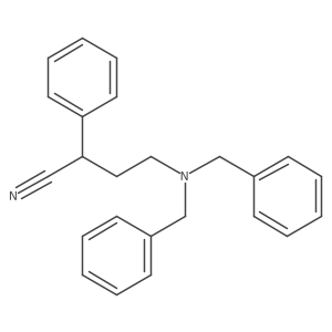 alpha-(N,N-dibenzylaminoethyl) benzyl cyanide结构式