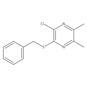 2-(Benzylthio)-3-chloro-5,6-dimethylpyrazine结构式