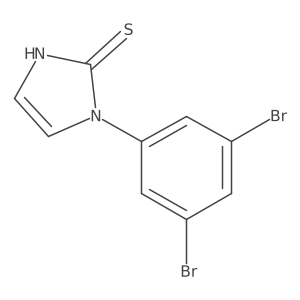 1-(3,5-Dibromophenyl)-1,3-dihydro-2H-imidazole-2-thione Structure