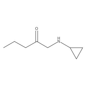1-(Cyclopropylamino)pentan-2-one Structure