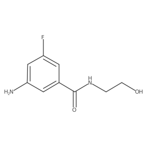3-amino-5-fluoro-N-(2-hydroxyethyl)benzamide Structure