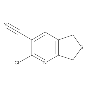 2-chloro-5H,7H-thieno[3,4-b]pyridine-3-carbonitrile Structure