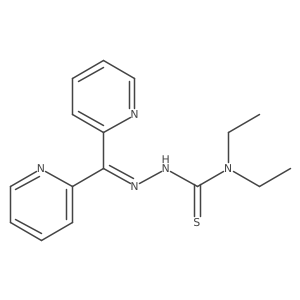 2-(Di-2-pyridinylmethylene)-N,N-diethylhydrazinecarbothioamide结构式