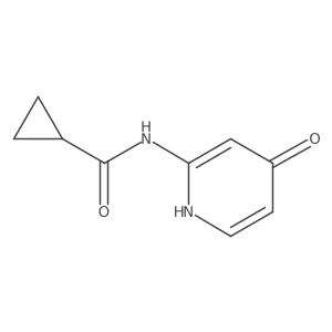 N-(4-Hydroxy-2-pyridyl)cyclopropanecarboxamide Structure