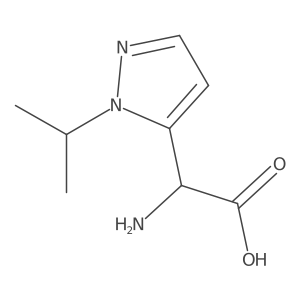 2-amino-2-[1-(propan-2-yl)-1H-pyrazol-5-yl]acetic acid Structure