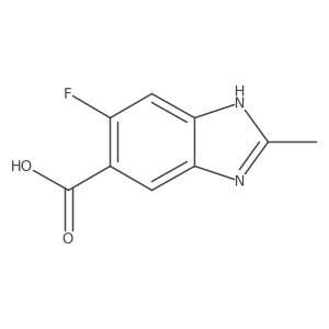 6-fluoro-2-methyl-1H-1,3-benzodiazole-5-carboxylic acid结构式