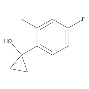 1-(4-Fluoro-2-methylphenyl)cyclopropan-1-ol结构式