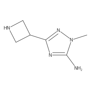 3-(azetidin-3-yl)-1-methyl-1H-1,2,4-triazol-5-amine结构式