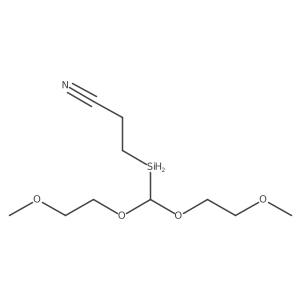 3-[Bis(2-methoxyethoxy)methylsilyl]propanenitrile Structure