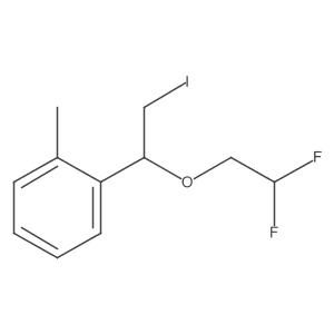 1-[1-(2,2-Difluoroethoxy)-2-iodoethyl]-2-methylbenzene结构式