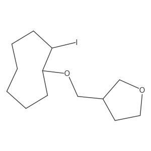 3-{[(2-Iodocyclooctyl)oxy]methyl}oxolane结构式