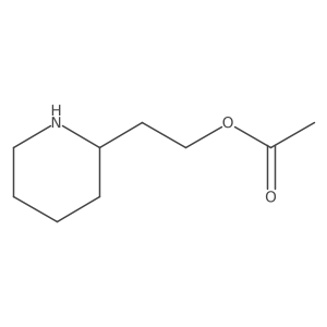 2-Piperidineethanol, 2-acetate结构式