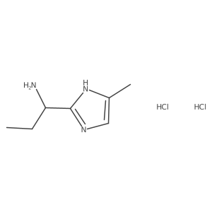 [1-(4-methyl-1H-imidazol-2-yl)propyl]amine dihydrochloride结构式