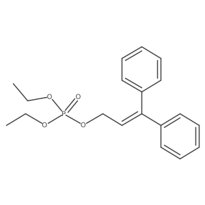 3,3-Diphenylallyl diethyl phosphate Structure
