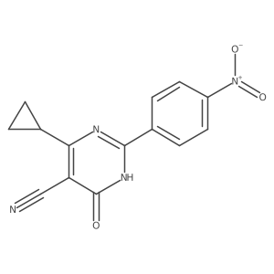 4-Cyclopropyl-6-hydroxy-2-(4-nitrophenyl)pyrimidine-5-carbonitrile Structure