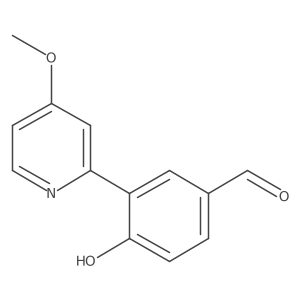 4-Hydroxy-3-(4-methoxy-2-pyridinyl)benzaldehyde Structure