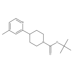 1-Piperidinecarboxylic acid, 4-(4-methyl-2-pyridinyl)-, 1,1-dimethylethyl ester Structure
