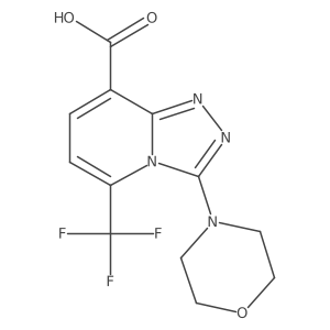 3-Morpholino-5-(trifluoromethyl)-[1,2,4]triazolo[4,3-a]pyridine-8-carboxylic acid Structure