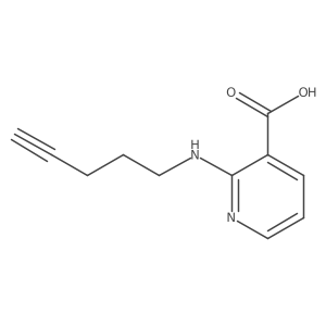 2-[(Pent-4-yn-1-yl)amino]pyridine-3-carboxylic acid Structure