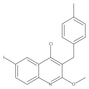 4-Chloro-6-iodo-2-methoxy-3-(4-methylbenzyl)quinoline Structure