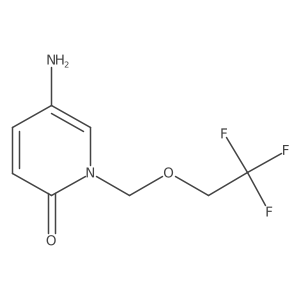 5-Amino-1-[(2,2,2-trifluoroethoxy)methyl]-1,2-dihydropyridin-2-one Structure