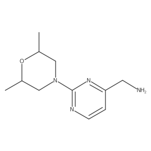 1-[2-(2,6-Dimethylmorpholin-4-yl)pyrimidin-4-yl]methanamine Structure
