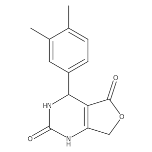 4-(3,4-Dimethylphenyl)-3,4-dihydrofuro[3,4-d]pyrimidine-2,5(1H,7H)-dione结构式