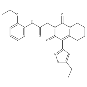 N-(2-ethoxyphenyl)-2-[4-(5-ethyl-1,2,4-oxadiazol-3-yl)-1,3-dioxo-5,6,7,8-tetrahydro-1H-pyrido[1,2-c]pyrimidin-2(3H)-yl]acetamide Structure
