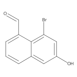8-Bromo-6-hydroxy-1-naphthaldehyde Structure