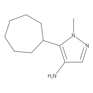 5-cycloheptyl-1-methyl-1H-pyrazol-4-amine Structure